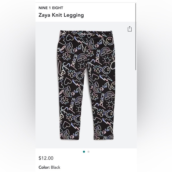 Set of Two Girls Patterned Leggings - Picture 15 of 15